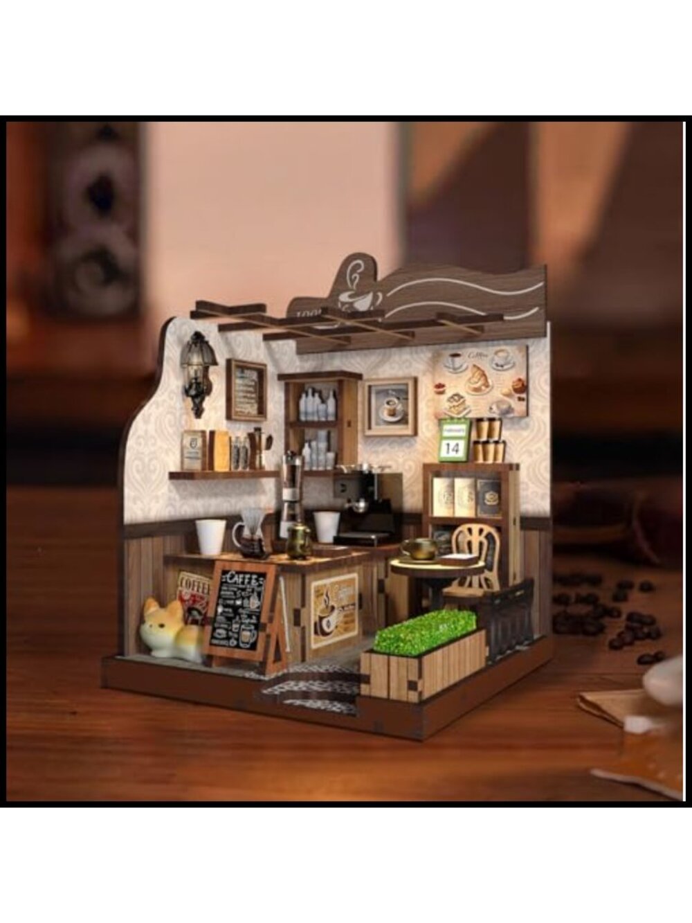 3D Wooden Puzzle Book Nook Kit DIY Bookend for Adults